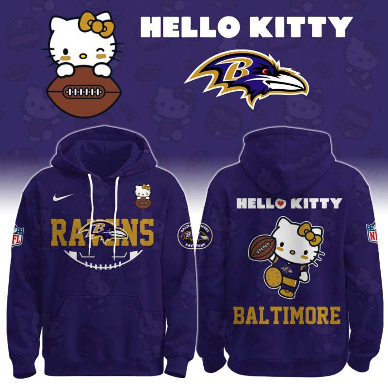 BAL Ravens Special Hello Kitty Limited Edition Hoodie
