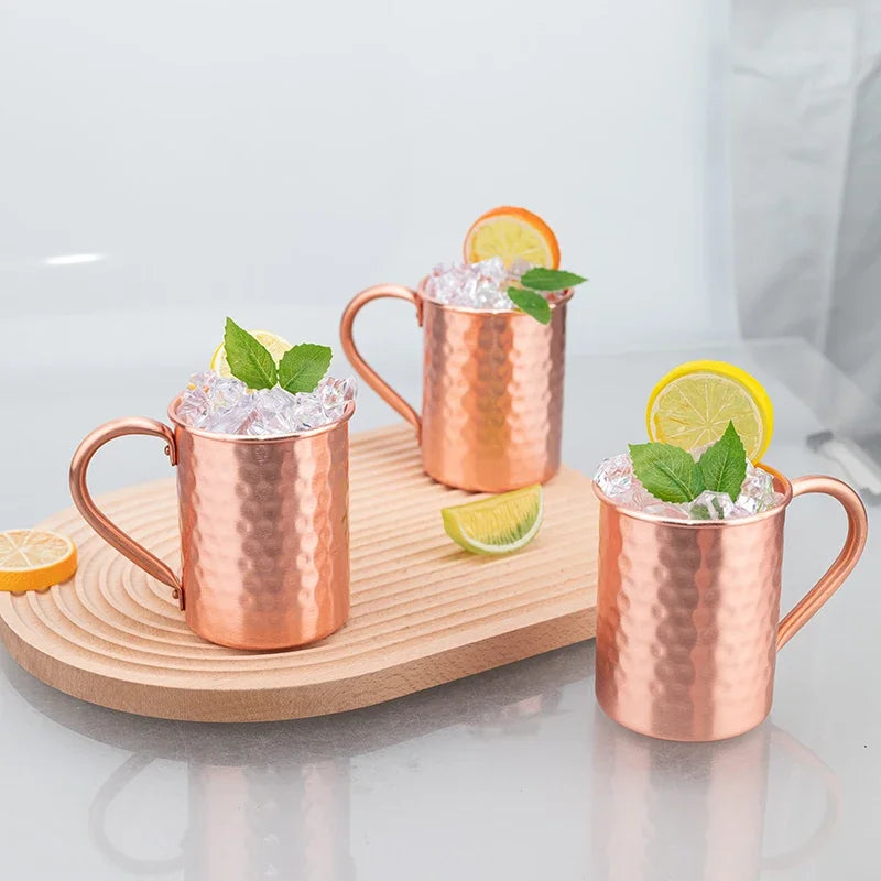 400ml  Moscow Mule Mug Stainless Steel Handmade Durable Cocktail Cup for Home Bar Drinkware Gift