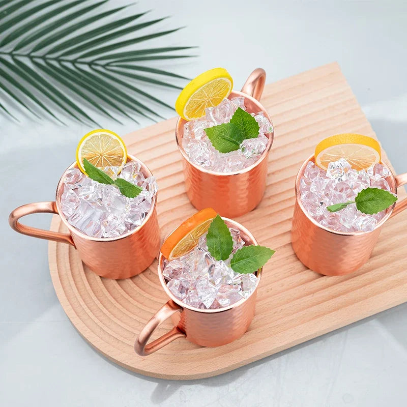 400ml  Moscow Mule Mug Stainless Steel Handmade Durable Cocktail Cup for Home Bar Drinkware Gift
