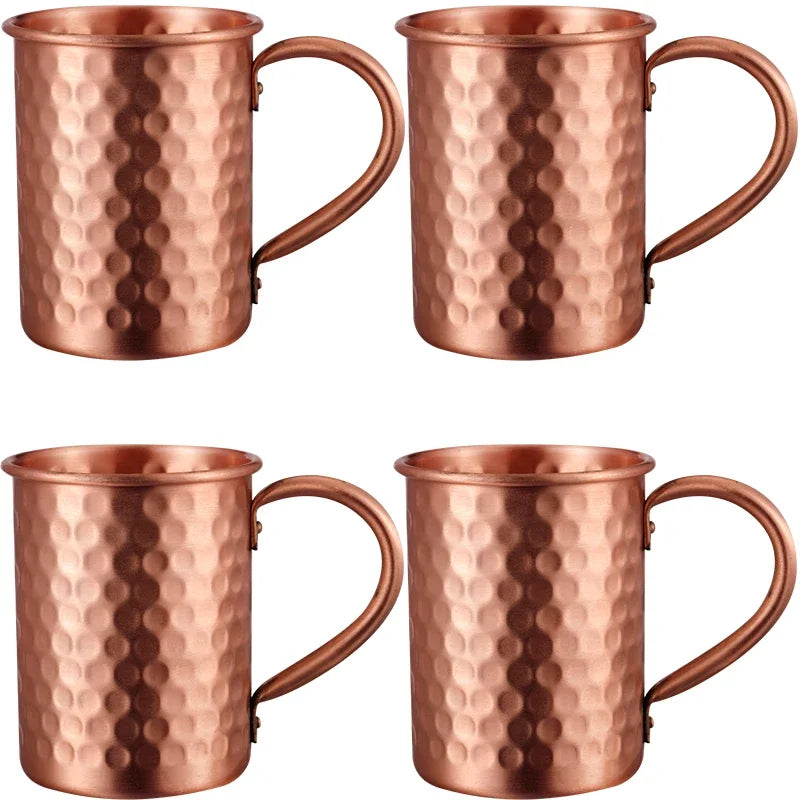 400ml  Moscow Mule Mug Stainless Steel Handmade Durable Cocktail Cup for Home Bar Drinkware Gift