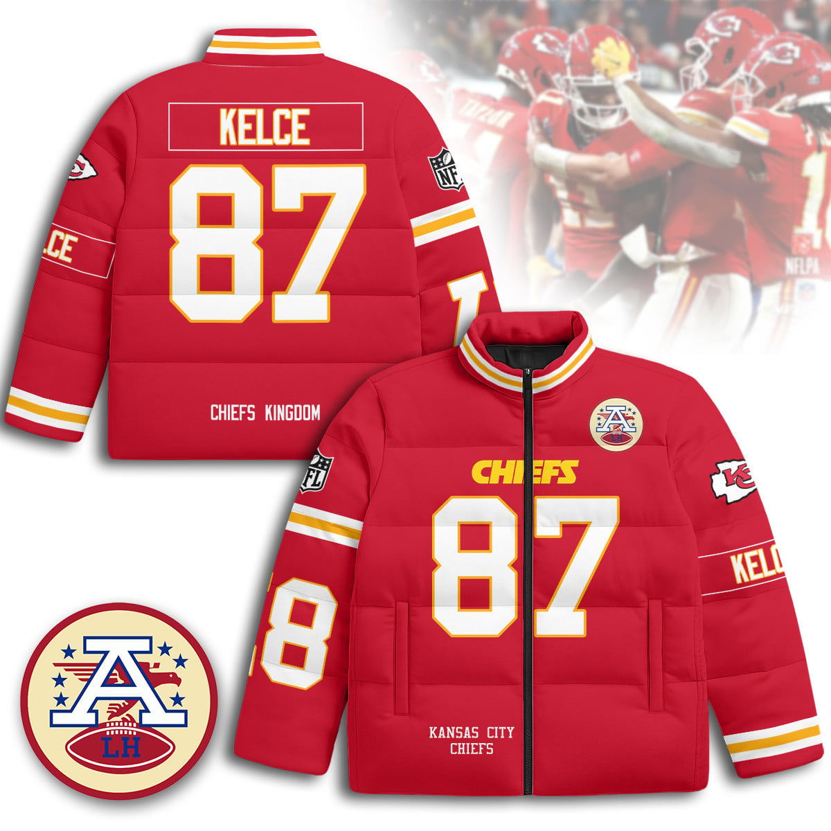 Kansas City Chiefs Unisex Puffer Jacket