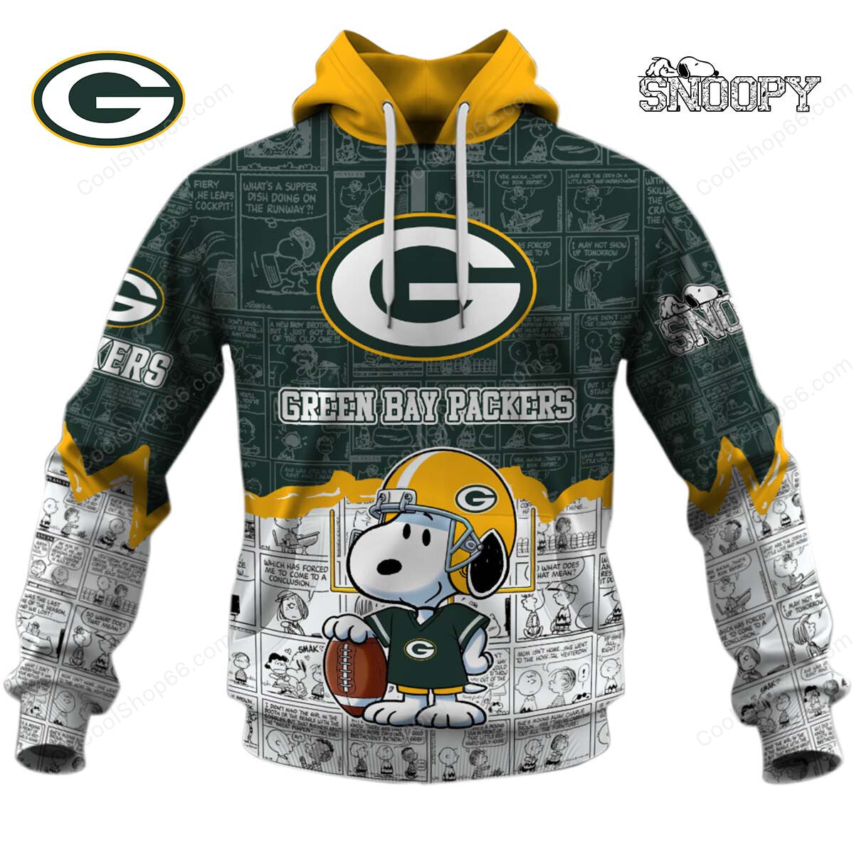 Green Bay Packers Snoopy Design