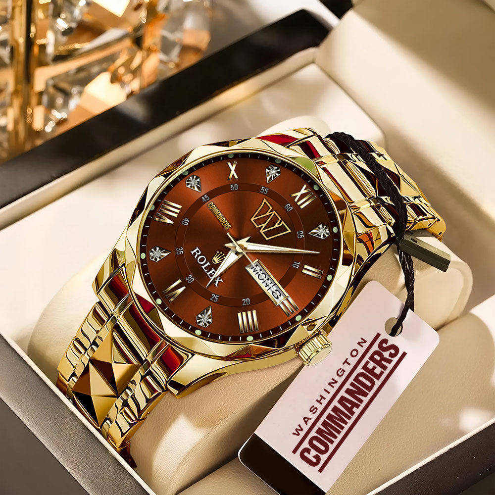 Washington Commanders x Rolex Alloy Luxury Quartz Watch
