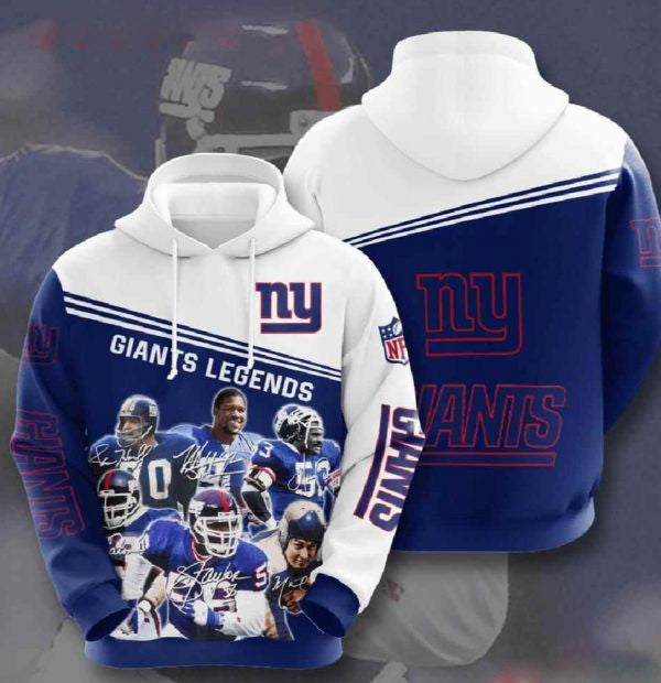 Nfl New York Giants 3d Hoodies Football